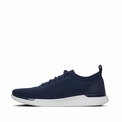 Fitflop Flexknit - Sneaker Herren - Navy (XQL529083)